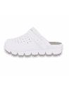 MASTER BACK STRAP D'TORRES® | Zueco Sanitario de Piel Blanco con Tecnología NubeFit™