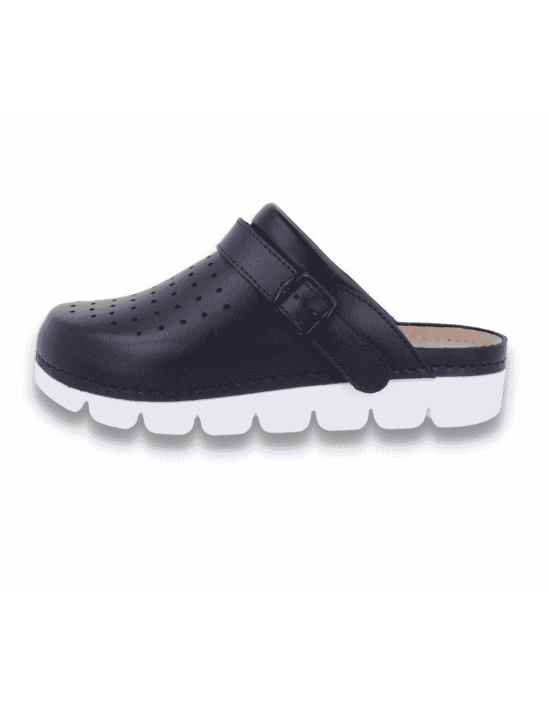 SANITARY COMFORT CLOGS, MASTER BACK STRAP NAVY...