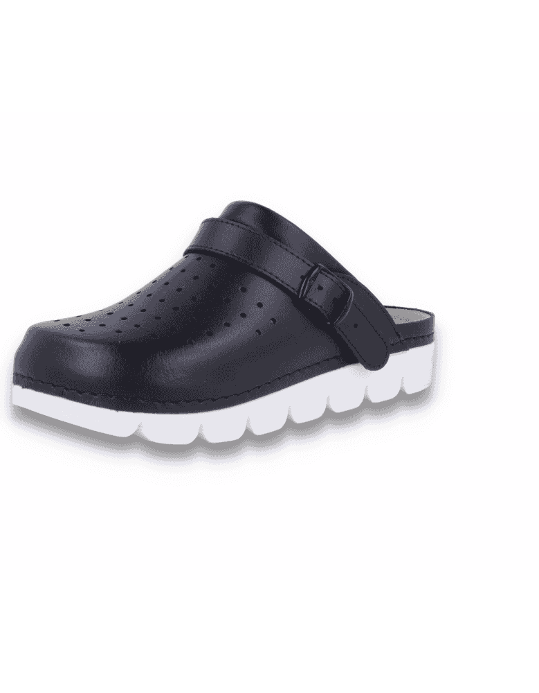 SANITARY COMFORT CLOGS, MASTER BACK STRAP NAVY...