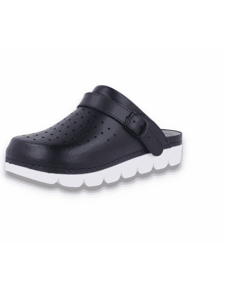 MASTER BACK STRAP D'TORRES, ZUECO SANITARIO DE PIEL COLOR MARINO