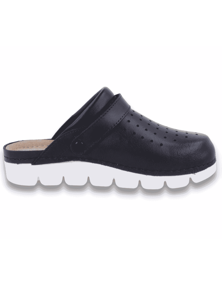 SANITARY COMFORT CLOGS, MASTER BACK STRAP NAVY...