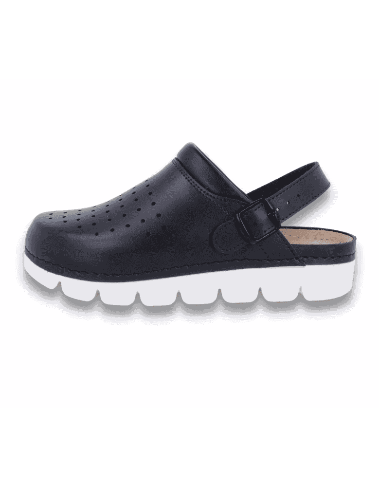 SANITARY COMFORT CLOGS, MASTER BACK STRAP NAVY...