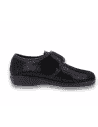 ZAPATILLA CLARA NEGRO D'TORRES®, PARA PIES ANCHOS CON JUANETES