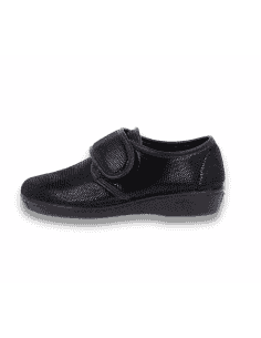 ZAPATILLA CLARA NEGRO D'TORRES®, PARA PIES ANCHOS CON...