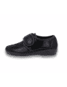 ZAPATILLA CLARA NEGRO D'TORRES®, PARA PIES ANCHOS CON JUANETES