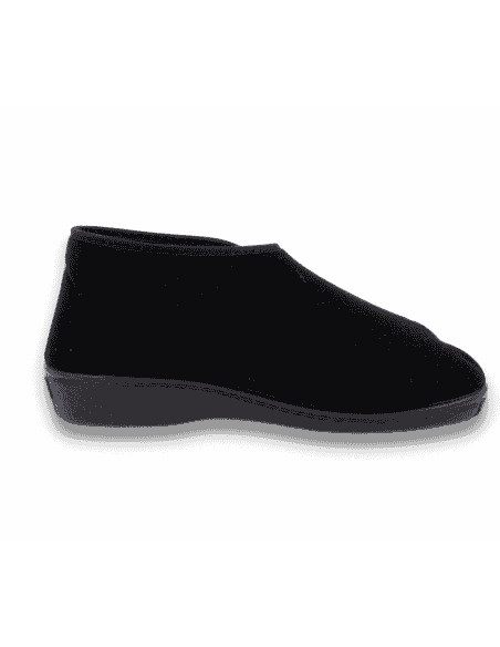 Zapatilla Tina Negro D'Torres® | Pies Anchos y Delicados | Total Apertura en el Empeine