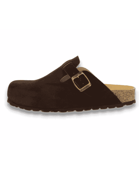 Comfortable Clog, Model Berlin Komfort Brown - D'Torres