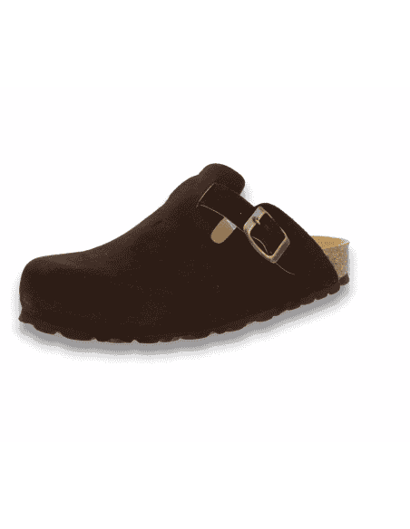 Comfortable Clog, Model Berlin Komfort Brown - D'Torres