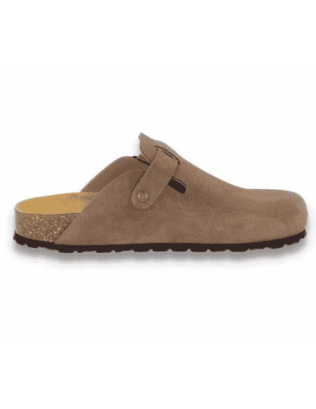 Comfortable Clog, Model Berlin Komfort Taupe - D'Torres