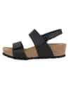 Model Salou Black D'Torres, Leather Anatomical Sandal With Cushioned Insole, Comfortable And Suitable For Delicate Feet.