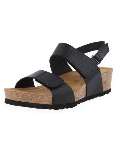 SANDALIA SALOU NEGRO - D'Torres®, MUY CÓMODA CON PLANTA ANATÓMICA ACOLCHADA