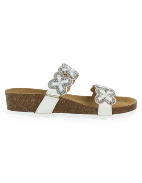 Sandalia Gala Blanco D'Torres® | Elegante con Plantilla NubeFit™ Anatómica
