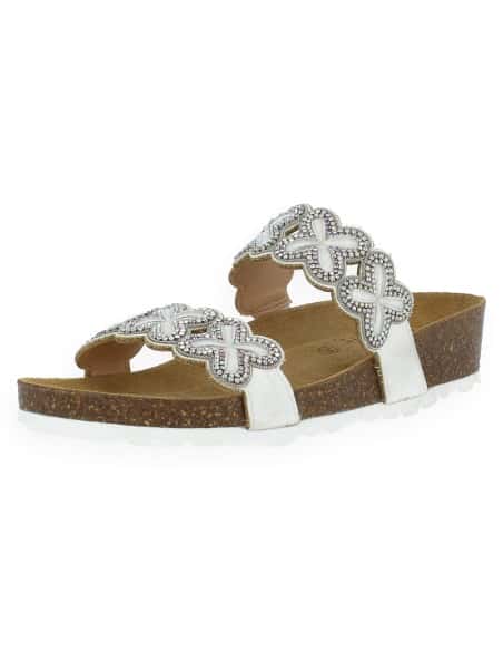 Model Gala White D'Torres®, Anatomical Sandal With Cushioned Insole, Comfortable And Suitable For Delicate Feet.