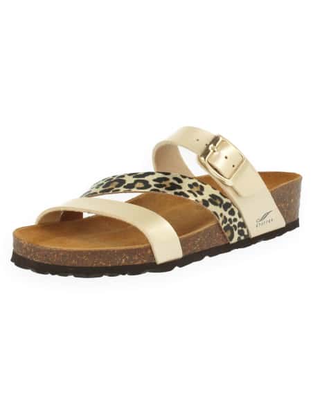 SANDALIA CELIA ORO - D'Torres®, CÓMODA Y ELEGANTE CON PLANTA ANATÓMICA ACOLCHADA