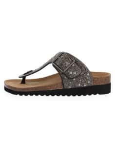 Sandalia Gemma Negro Flip-Flop con Plantilla NubeFit™ |...