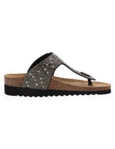 SANDALIA GEMMA NEGRO FLIP-FLOP  - D'Torres®, PEDRERIA CON... 2