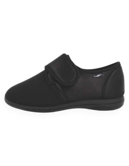 ZAPATILLA DORA NEGRO D'TORRES®, PARA PIES ANCHOS CON JUANETES.