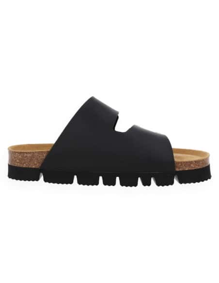 Sandalia Monaco 2 Tiras Negro - D'Torres® | Confort Urbano con Tecnología NubeFit™