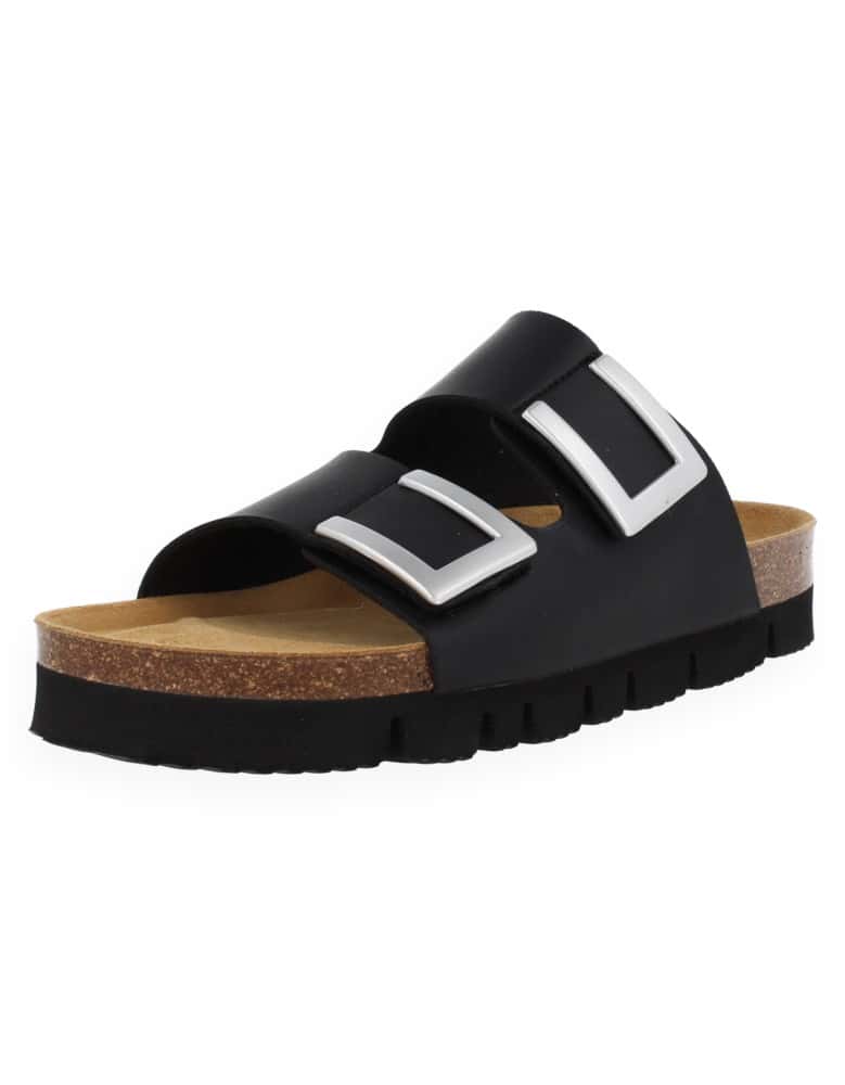 MONACO SANDAL 2 STRAPS BLACK - D'Torres®,...