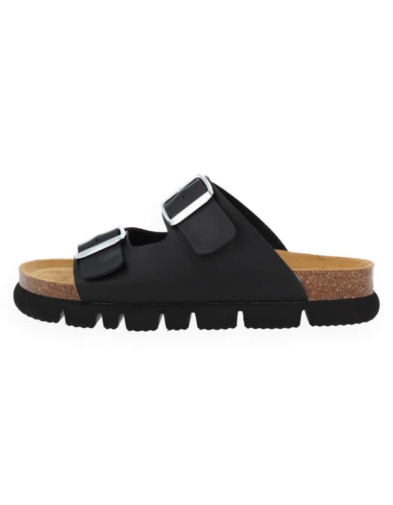CORFÚ SANDAL 2 STRAPS BLACK - D'Torres®,...