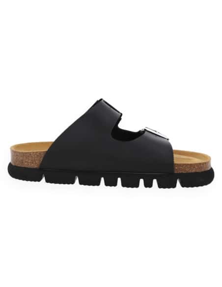 Sandalia Corfú 2 Tiras Negro D'Torres® | Confort Urbano NubeFit™