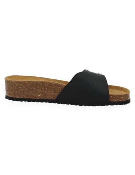 Sandalia Monaco Mule Negro D'Torres® | Confort Urbano NubeFit™