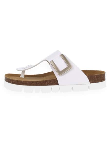 SANDALIA MONACO FLIP-FLOP BLANCO - D'Torres®, CÓMODA Y ELEGANTE CON PLANTA ANATÓMICA ACOLCHADA