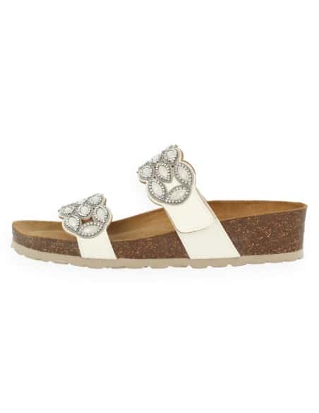 Sandalia Aura Blanco D'Torres® | Elegante y Anatómica con Plantilla NubeFit™