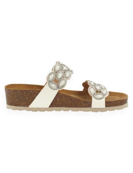 Sandalia Aura Blanco D'Torres® | Elegante y Anatómica con Plantilla NubeFit™