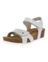 Model Nerja Silver D'Torres, Leather Anatomical Sandal With Cushioned Insole, Comfortable And Suitable For Delicate Feet.