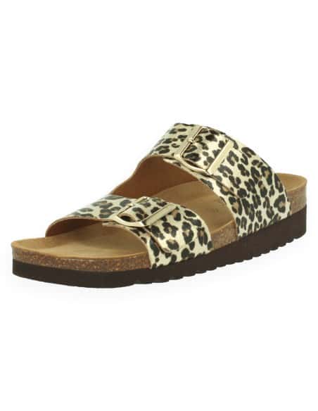 Model Leo Gold D'Torres®, Anatomical Sandal With Cushioned Insole, Comfortable And Suitable For Delicate Feet.