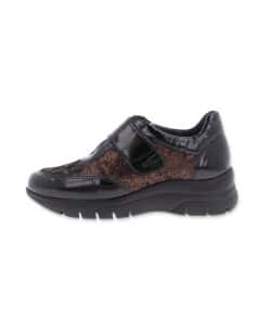 Zapato Anatómico de Señora D'Torres® Abril Negro Burdeos...