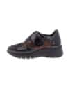 Zapato Anatómico de Señora D'Torres® Abril Negro Burdeos | Horma Extra-Ancha K DiabCare®