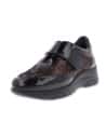 Zapato Anatómico de Señora D'Torres® Abril Negro Burdeos | Horma Extra-Ancha K DiabCare®