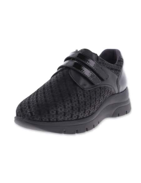 LIDIA | Deportivo Anatómico Negro Horma Ancha K Mujer | D'Torres DiabCare®