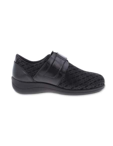 ZAPATO DULCE NEGRO D'TORRES®, PARA PIES ANCHOS CON JUANETES