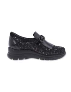 MOCASIN CANDE BLACK, THERAPEUTIC WOMEN SHOES OF LEATHER,... 2