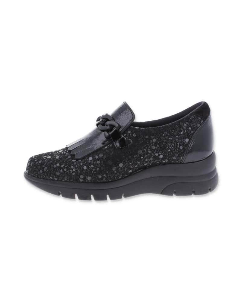 Mocasín Cande Negro D'Torres® |Horma Amplia...