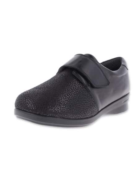 BAPTISIA NEGRO, ZAPATO ORTOPÉDICO DE MUJER LINEA PEDITEQ®, DISEÑADO PARA PIES DELICADOS Y DIABETICO, HORMA AMPLIA K