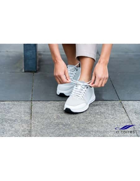 UNISEX WORK SNEAKERS, COMFORTABLE AND SAFE, ERGOFLEX PRO MODEL WHITE - d'torres