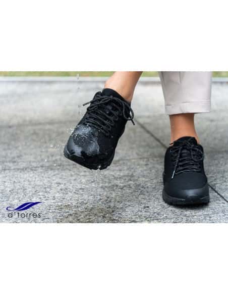 ERGOFLEX PRO NEGRO D'Torres® | Deportivo Urbano y Laboral Impermeable y Antideslizante