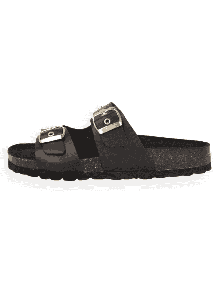 Porto Black Sandal D'Torres® | Suede Leather with Stud Details