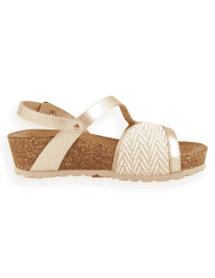 Sandalia Aria Champagne D'Torres® | Cuña Corcho, NubeFit™... 2