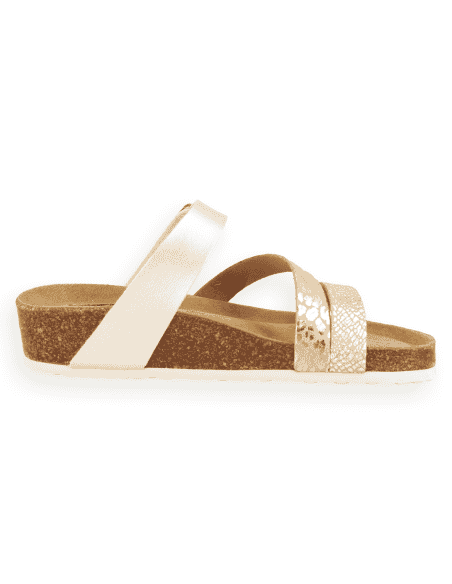 Cleo Platino | Microfibre Sandal with NubeFit™ Anatomical Footbed