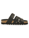 Sandalia Roma Negra D'Torres® | Piel Vacuno con Remaches