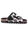 Nora Vaca – Sandalia anatómica de microfibra animal print | Plantilla NubeFit™