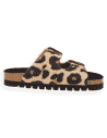 Nora Jaguar – Sandalia anatómica de microfibra animal print | Plantilla NubeFit™