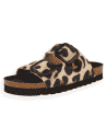 Nora Jaguar – Sandalia anatómica de microfibra animal print | Plantilla NubeFit™