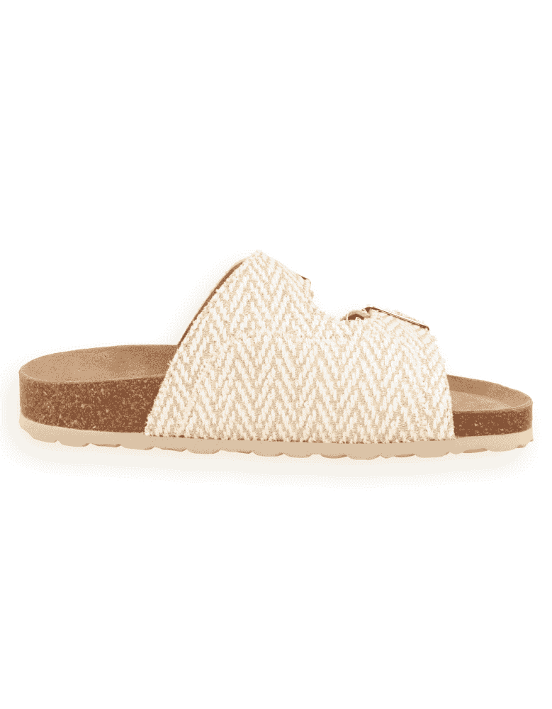 Sandalia Anatómica D'Torres® Kira Oro-Blanco |...