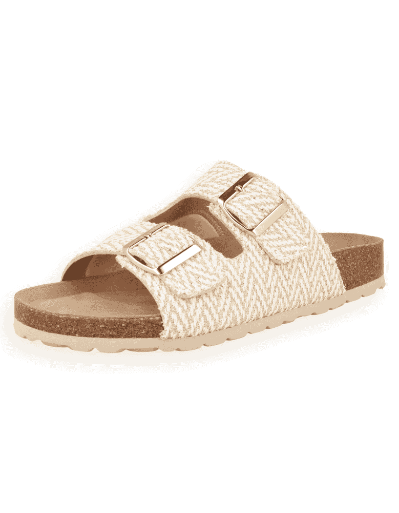 Sandalia Anatómica D'Torres® Kira Oro-Blanco |...